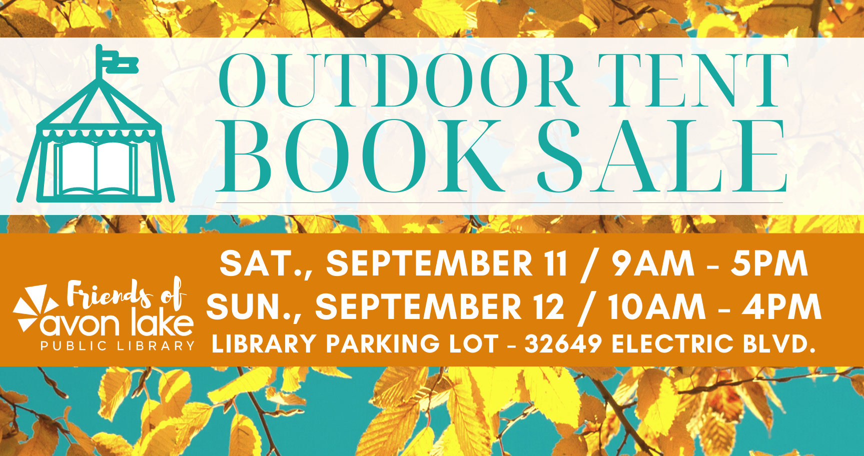 Fall Friends of ALPL Outdoor Tent Book Sale