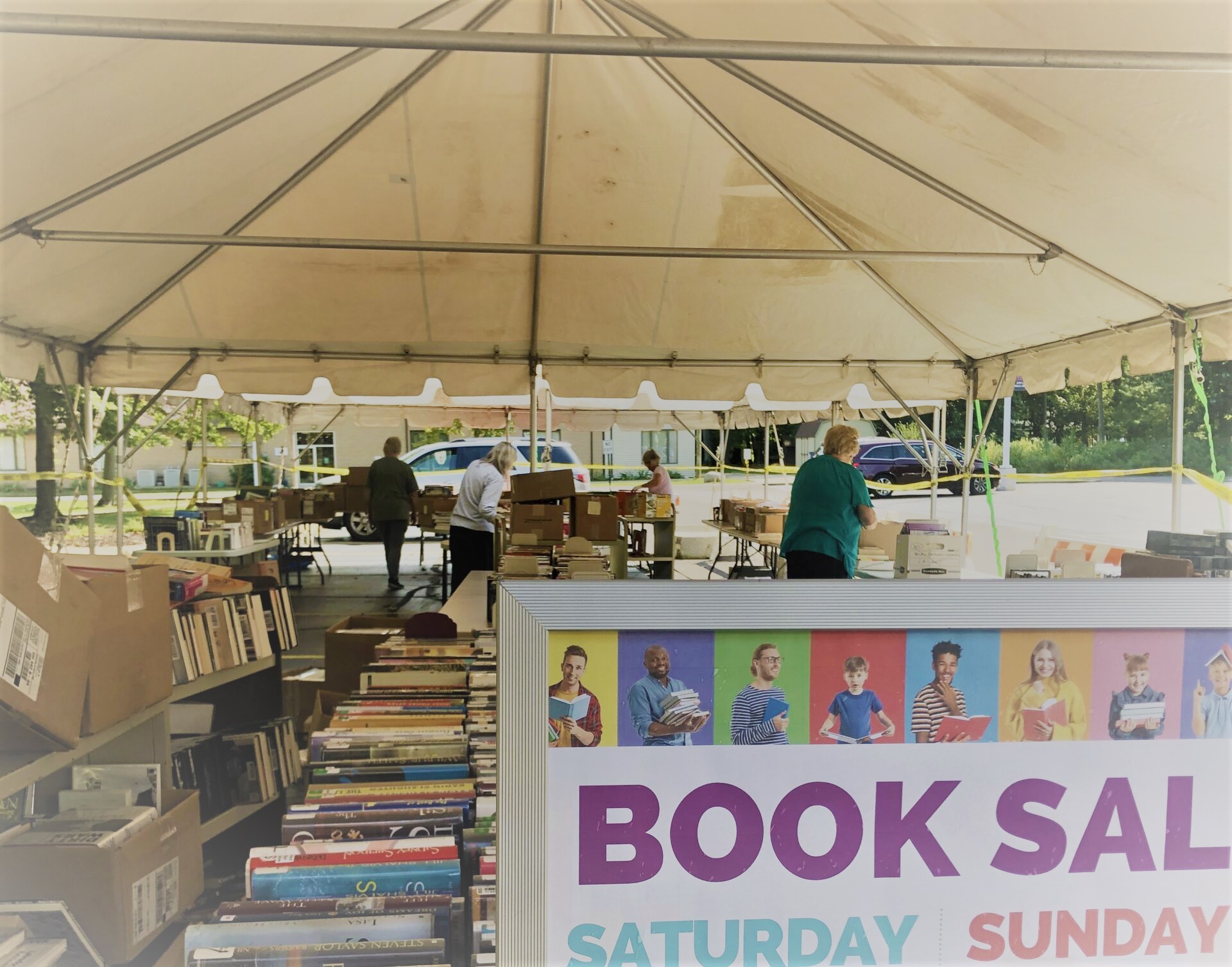 Outdoor used book sale