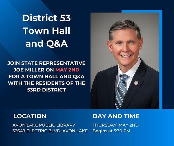 Joe Miller Town Hall May 2 