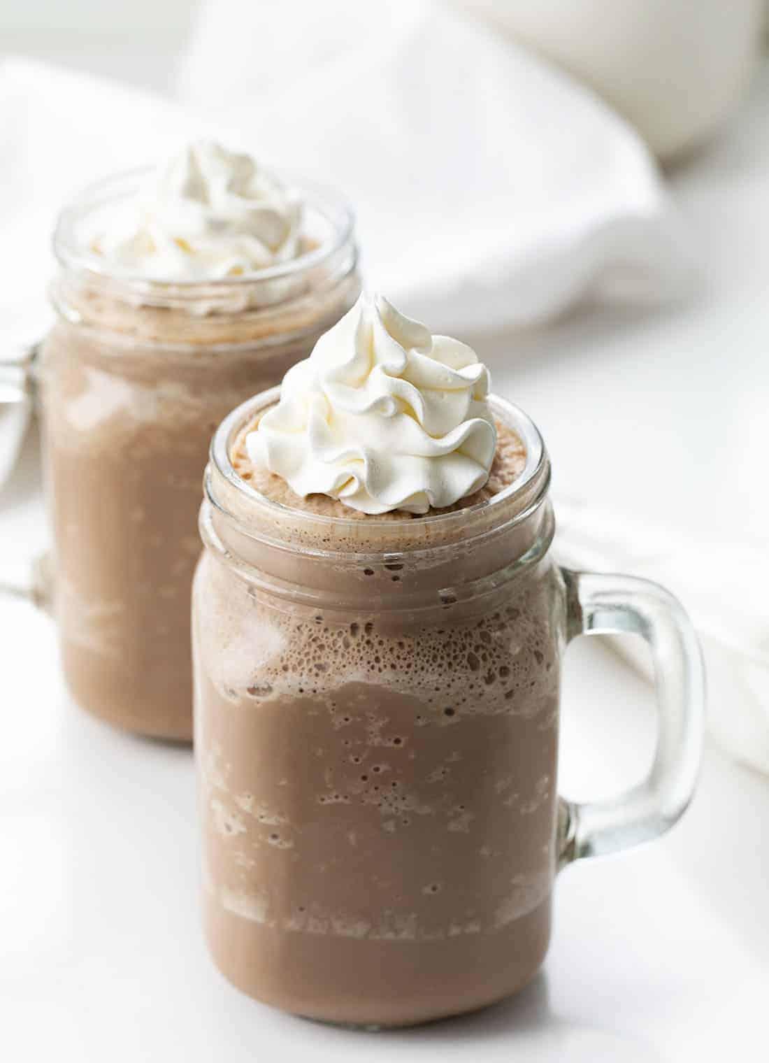 Frozen hot chocolate