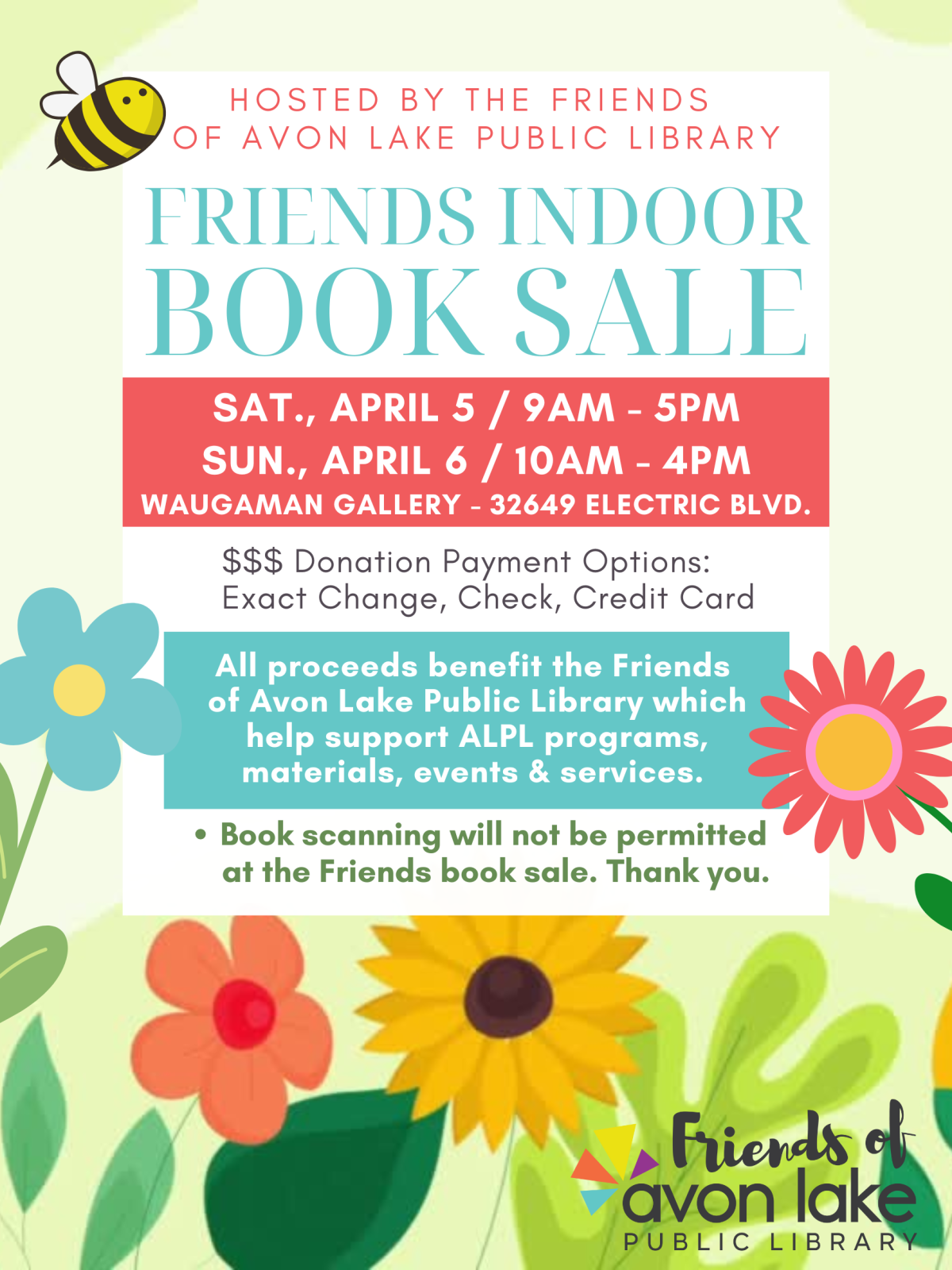 Friends 2025 Spring Indoor Book Sale