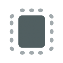 Room setup icon showing central conference table with chairs on all sides
