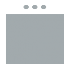 Room setup icon showing an open room with seating at front for presenter